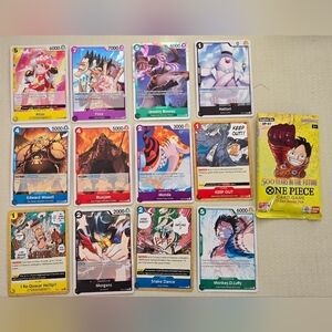 Onepiece Card Game Set - Red, Blue, Yellow
